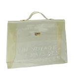 White Vinyl Hermès Handbag