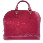 Red Leather Louis Vuitton Alma