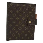 Brown Canvas Louis Vuitton Agenda