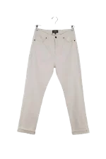 White Cotton Eric Bompard Pants