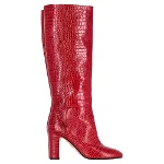 Red Leather Aquazzura Boots