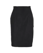 Black Cotton Yves Saint Laurent Skirt