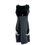 Black Wool MCM Dress