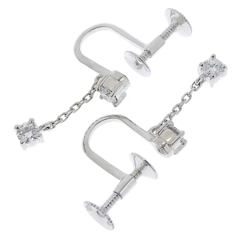 Silver Platinum Tasaki Earrings