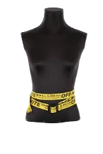 Yellow Fabric Off White Belt