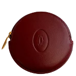 Burgundy Leather Cartier Wallet