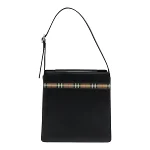 Black Leather Burberry Shoulder Bag