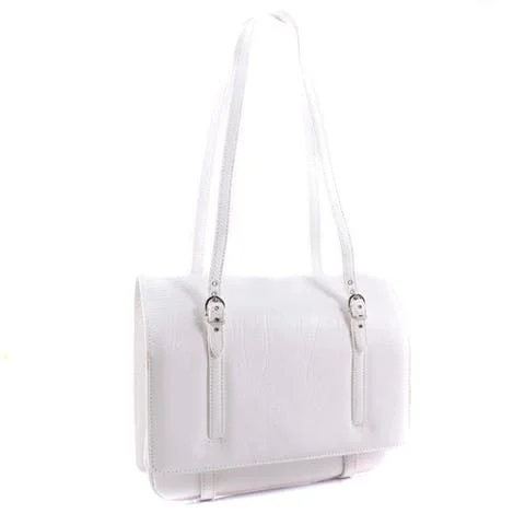 White Leather Salvatore Ferragamo Shoulder Bag