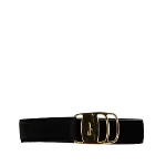 Black Leather Salvatore Ferragamo Belt