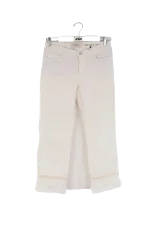 White Fabric Max Mara Jeans