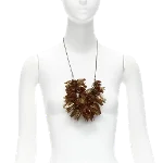 Brown Acetate Burberry Necklace