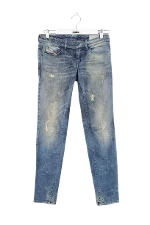 Blue Cotton Diesel Jeans