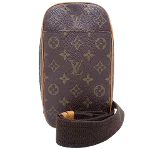 Brown Canvas Louis Vuitton Pochette Gange