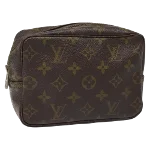 Brown Canvas Louis Vuitton Trousse Toilette