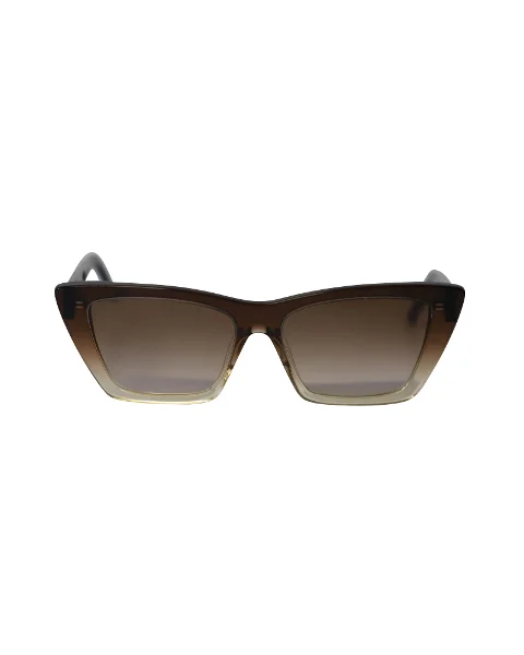 Brown Acetate Saint Laurent Sunglasses