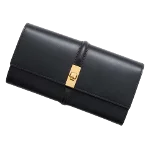 Black Leather Celine Wallet