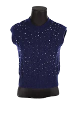 Blue Polyester Maje Sweater