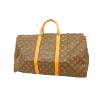 Brown Canvas Louis Vuitton Keepall