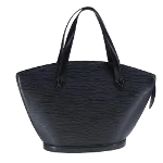 Black Leather Louis Vuitton Saint Jacques