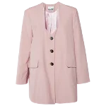 Pink Viscose Ganni Blazer