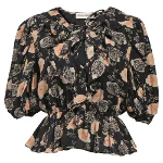 Black Cotton Ulla Johnson Top