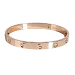 Metallic Rose Gold Cartier Bracelet