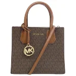 Brown Plastic Michael Kors Handbag