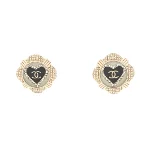 Gold Metal Chanel Earrings