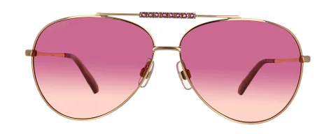 Pink Metal Swaroski Sunglasses