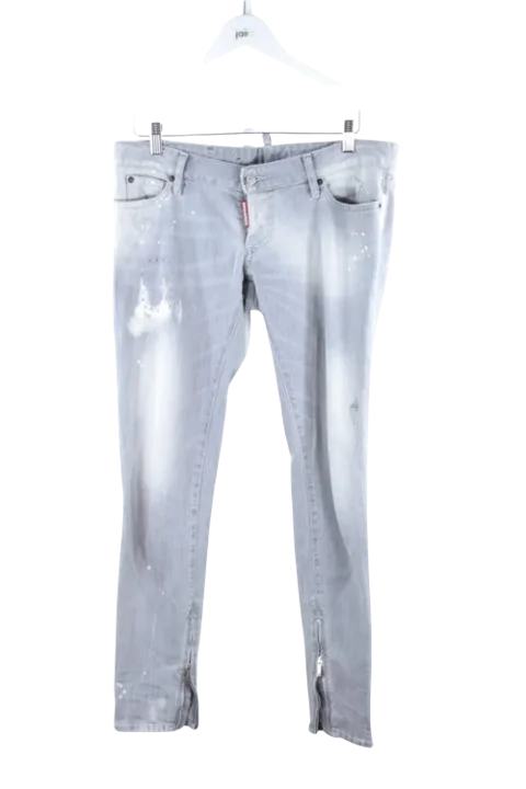 Grey Cotton Dsquared2 Jeans