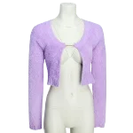 Purple Fabric Jacquemus Cardigan