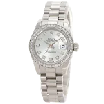 White Glass Rolex Watch