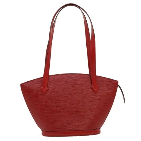 Red Leather Louis Vuitton Saint Jacques