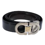 Black Leather Salvatore Ferragamo Belt