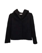 Black Wool Prada Coat