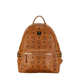Brown Canvas MCM Backpack