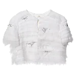 White Fabric Elisabetta Franchi Jacket