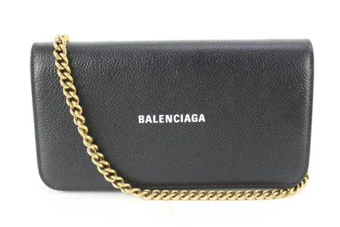 Black Leather Balenciaga Shoulder Bag