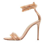 Gold Satin Gianvito Rossi Sandals