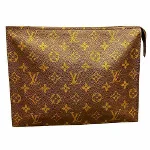 Brown Canvas Louis Vuitton Poche Toilette