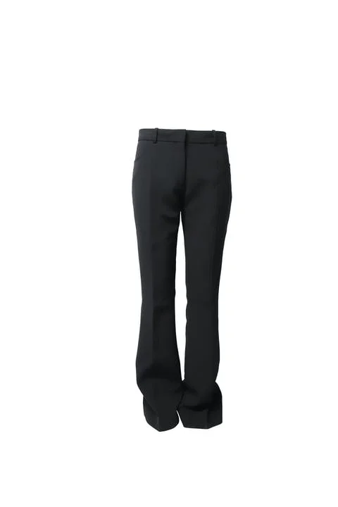 Black Polyester Victoria Beckham Pants