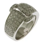 White Fabric Piaget Ring