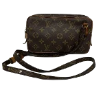 Brown Canvas Louis Vuitton Marly Dragonne