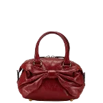 Red Leather Valentino Handbag