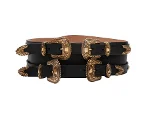 Black Leather Alexander McQueen Belt