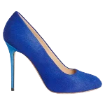 Blue Leather Celine Heels