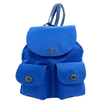 Blue Nylon Coach Backpack