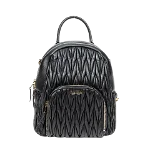 Black Leather Miu Miu Backpack