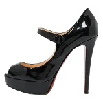 Black Fabric Christian Louboutin Heels