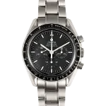 Black Stainless Steel Omega Watch